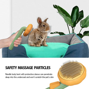 The Ultimate Pet Self Cleaning Slicker Brush for Loose Hair Removal