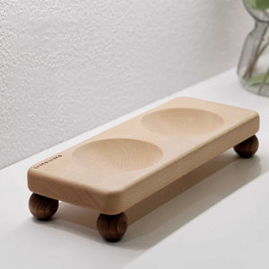 Elevate Your Cat's Dining Experience with Our Solid Wood Cat Bowl
