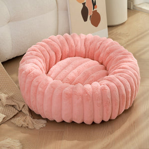 The Ultimate Comfort for Your Furry Friend: Round Plush Pet Bed