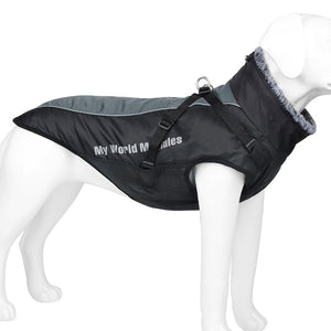 Pet Warm Waterproof Reflective Shell Jacket For Outdoor Use